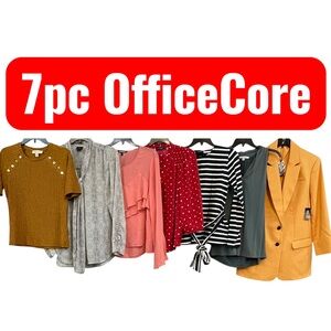 7pc Workwear Capsule Wardrobe Blazer Office Blouses Bundle OfficeCore